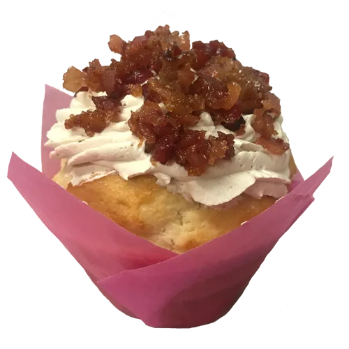 Bourbon Maple Bacon Cupcake