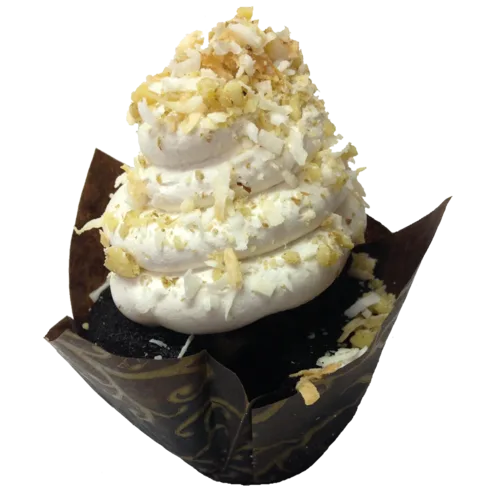 Chocolate Bourbon Pecan Pie Cupcake