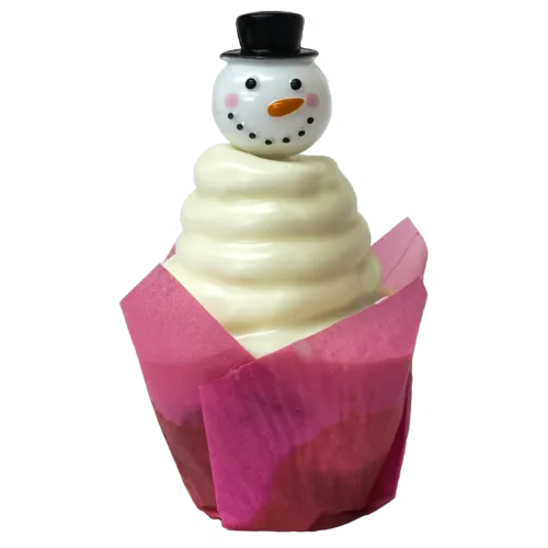 Butter Cream Snowman Cupcake