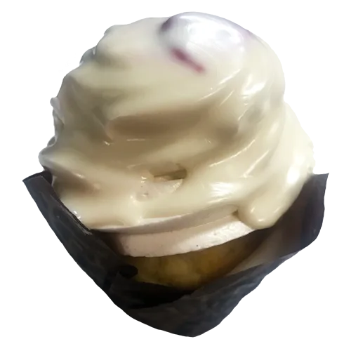 White Chocolate Raspberry Truffle Gourmet Cupcake - Patti's Pastries Pittsburgh