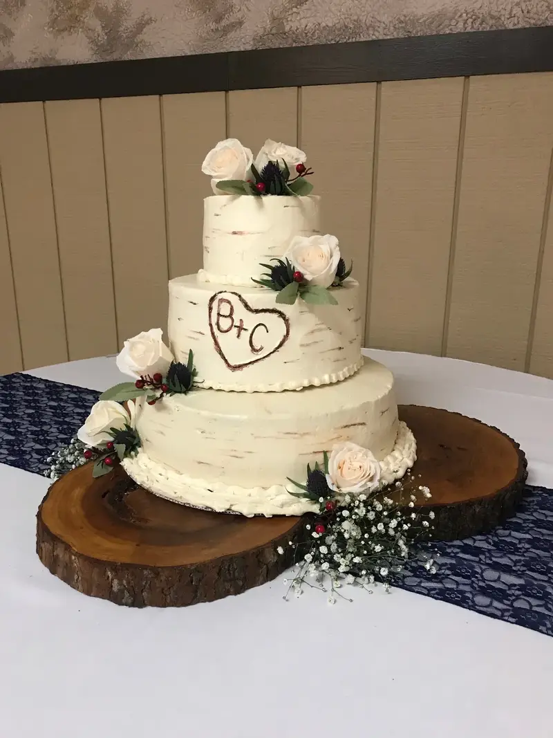 Birch Tree Wedding Cake