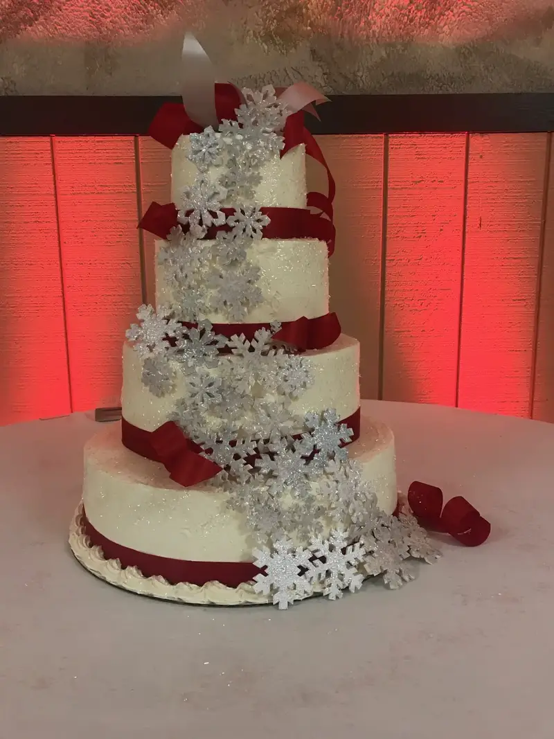 Snowflake Wedding Cake